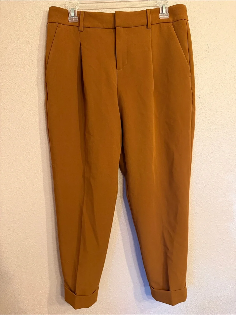 Banana Republic Cropped Tapered Pants in Rust